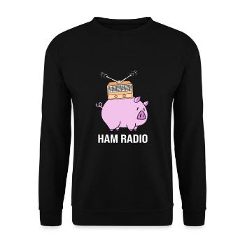 Amateur Radio Radio - Sweat-shirt Unisexe - noir - Devant - Alina (178cm) & Michal (187cm)
