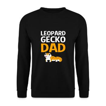 Leopard Gecko - Unisex Pullover - Schwarz - Vorne - Alina (178cm) & Michal (187cm)