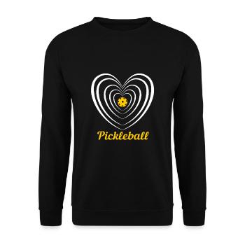 Pickleball - Unisex Pullover - Schwarz - Vorne - Alina (178cm) & Michal (187cm)