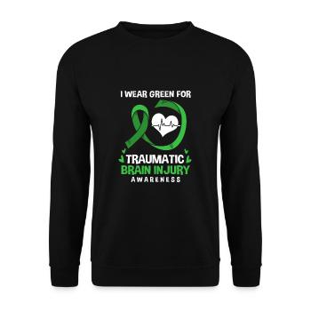 Traumatic brain injury - Unisex Sweatshirt - black - Front - Alina (178cm) & Michal (187cm)