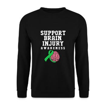 Traumatic brain injury - Unisex Sweatshirt - black - Front - Alina (178cm) & Michal (187cm)