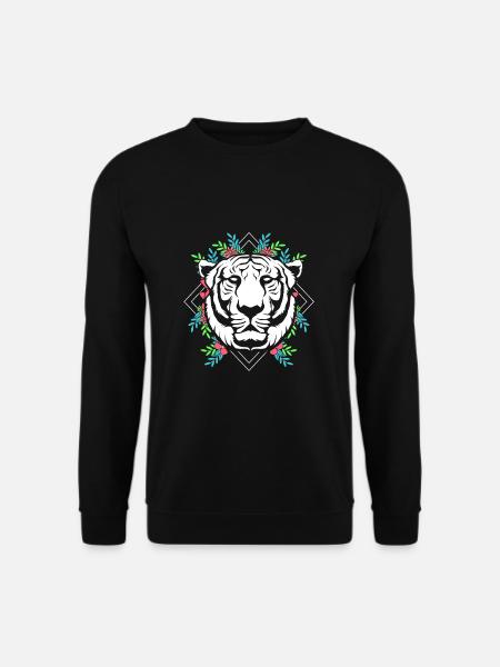 White Tiger - Unisex Sweatshirt - black