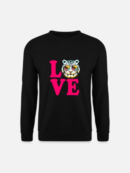 Tigre blanc - Sweat-shirt Unisexe - noir