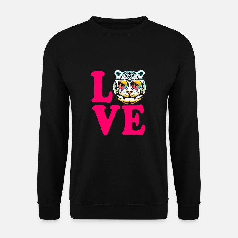Weißer Tiger - Unisex Pullover - Schwarz