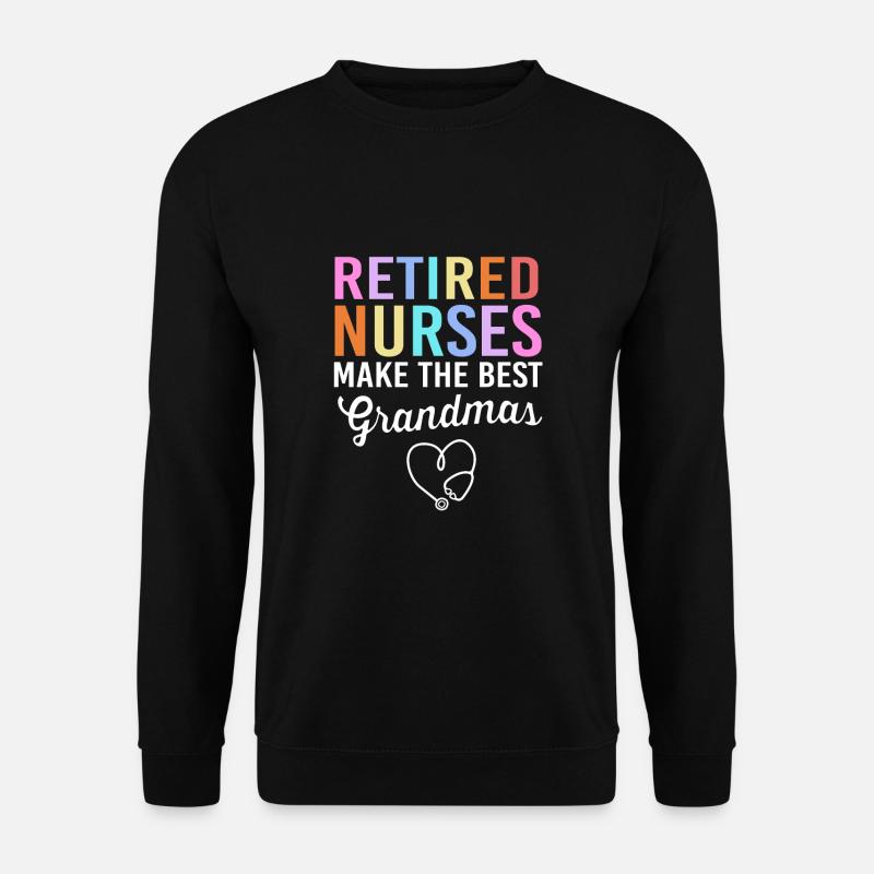 Krankenschwester Rente - Unisex Pullover - Schwarz