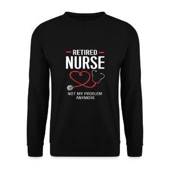 Pension d’infirmière - Sweat-shirt Unisexe - noir - Devant - Alina (178cm) & Michal (187cm)