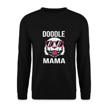 Goldendoodle - Unisex Sweatshirt - black - Front - Alina (178cm) & Michal (187cm)