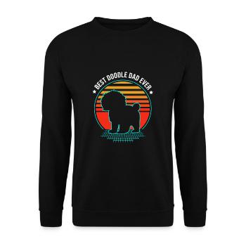 Goldendoodle - Unisex Sweatshirt - black - Front - Alina (178cm) & Michal (187cm)