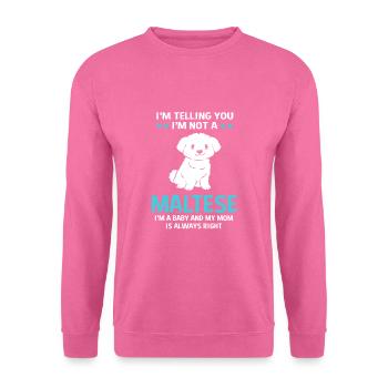 Maltese - Unisex Sweatshirt - pink - Front