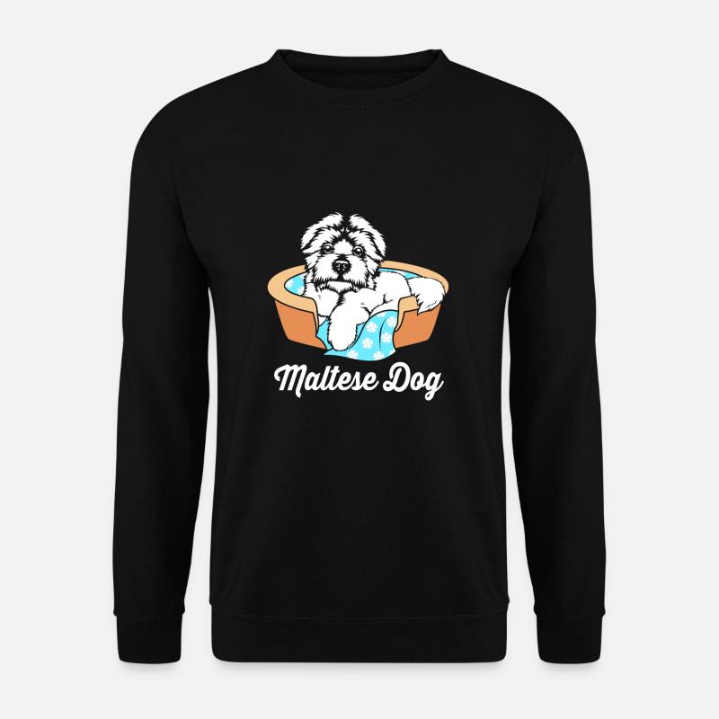 Malteser Hund - Unisex Pullover - Schwarz
