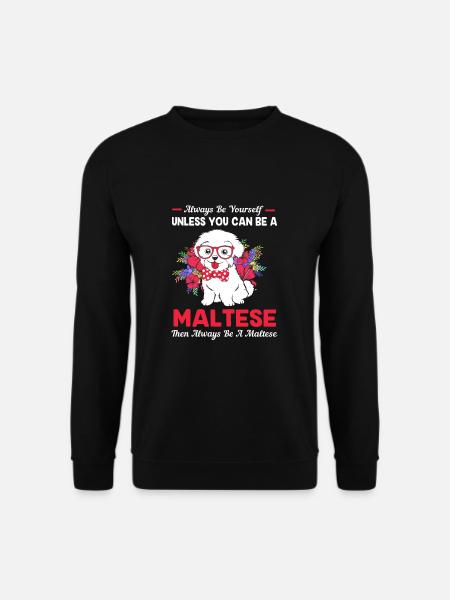 Maltese Dog - Unisex Sweatshirt - black