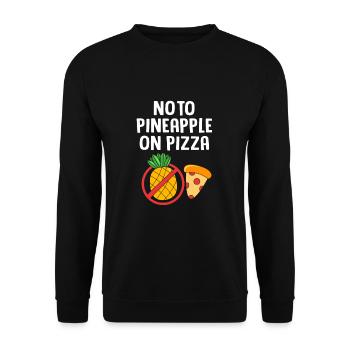 Pizza Hawaii - Unisex Pullover - Schwarz - Vorne - Alina (178cm) & Michal (187cm)