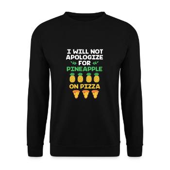 Pizza Hawaii - Unisex Pullover - Schwarz - Vorne - Alina (178cm) & Michal (187cm)