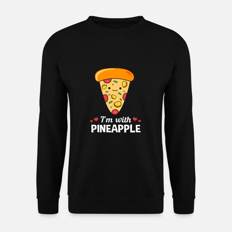 Pizza Hawaii Pizza Pineapple - Unisex Sweatshirt - black