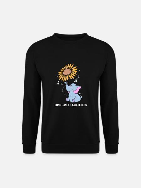 Lung cancer - Unisex Sweatshirt - black