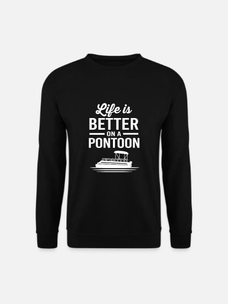 Pontonboot Boot Boote - Unisex Pullover - Schwarz
