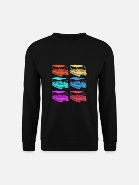 Pontonboot Boot Boote - Unisex Pullover - Schwarz