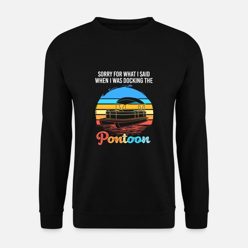 Pontoon Boat Boat Boats - Unisex Sweatshirt - black