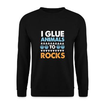 Aquarium Aquarist - Unisex Sweatshirt - black - Front - Alina (178cm) & Michal (187cm)