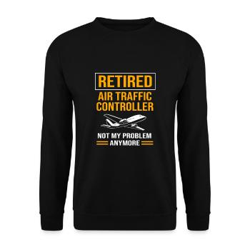Air traffic controller - Unisex Sweatshirt - black - Front - Alina (178cm) & Michal (187cm)