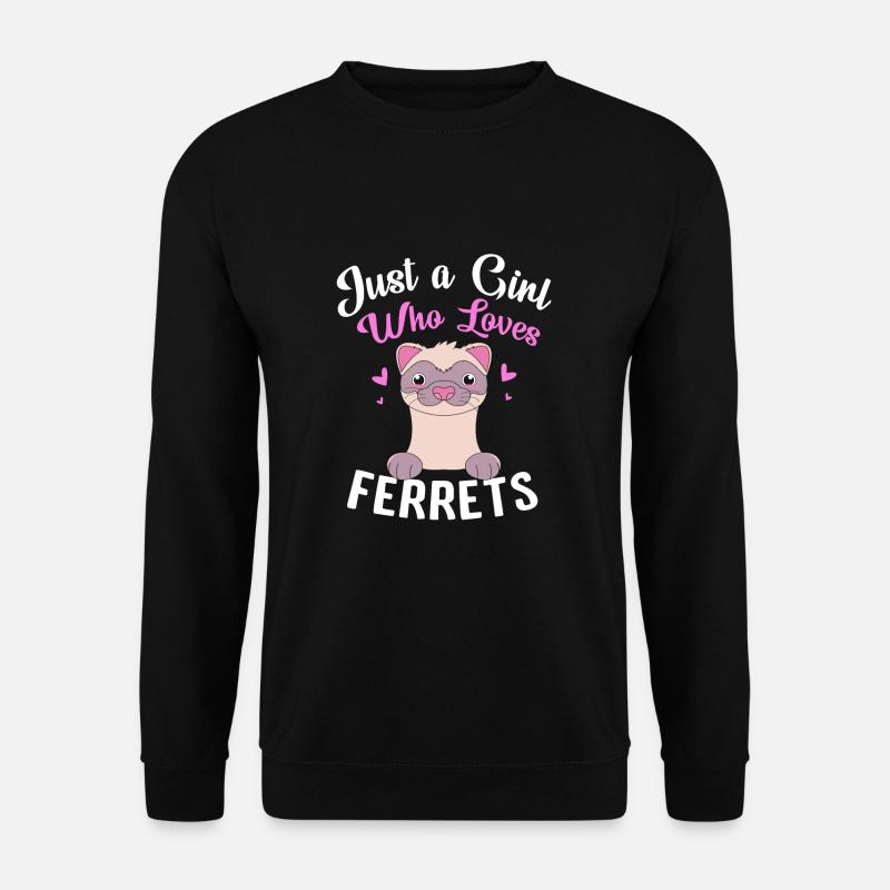 Frettchen - Unisex Pullover - Schwarz