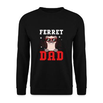 Furet - Sweat-shirt Unisexe - noir - Devant - Alina (178cm) & Michal (187cm)