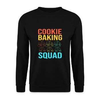 bonhomme en pain d’épice Coeur en pain d’épice Snacking en pain d’épice - Sweat-shirt Unisexe - noir - Devant - Alina (178cm) & Michal (187cm)