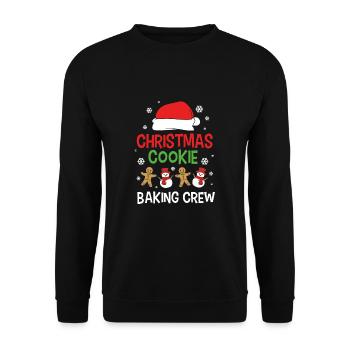 bonhomme en pain d’épice Coeur en pain d’épice Snacking en pain d’épice - Sweat-shirt Unisexe - noir - Devant - Alina (178cm) & Michal (187cm)
