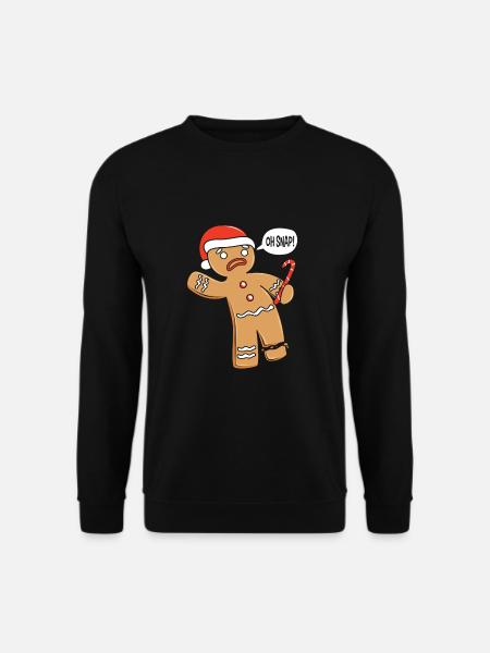 Lebkuchenmann Lebkuchenherz Lebkuchen Naschen - Unisex Pullover - Schwarz