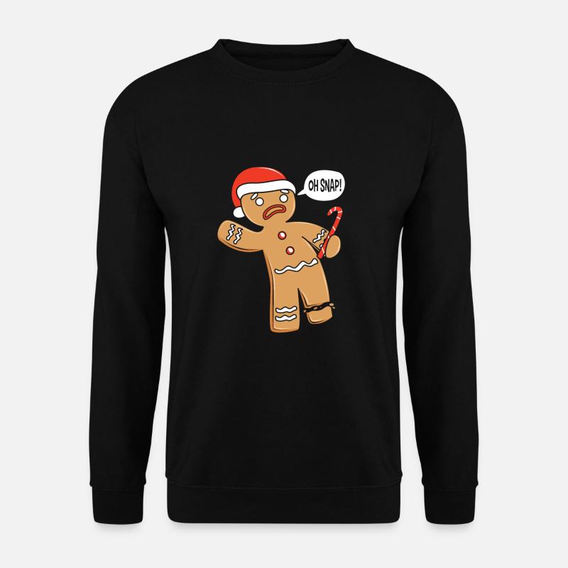 Lebkuchenmann Lebkuchenherz Lebkuchen Naschen - Unisex Pullover - Schwarz