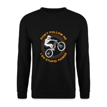 VTT VTT VTT - Sweat-shirt Unisexe - noir - Devant - Alina (178cm) & Michal (187cm)