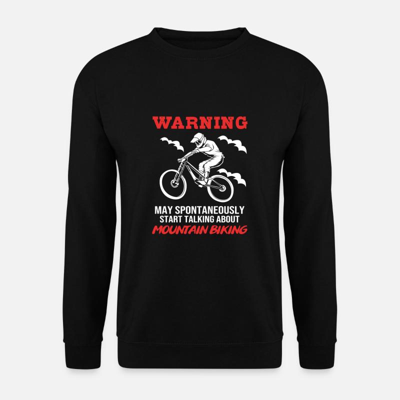 Mountainbike Mountainbiken Mountainbiker - Unisex Pullover - Schwarz