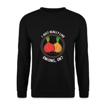 Onion - Unisex Sweatshirt - black - Front - Alina (178cm) & Michal (187cm)