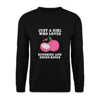 oignon - Sweat-shirt Unisexe - noir - Devant - Alina (178cm) & Michal (187cm)