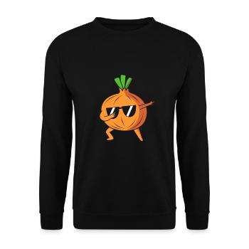 Zwiebel - Unisex Pullover - Schwarz - Vorne - Alina (178cm) & Michal (187cm)
