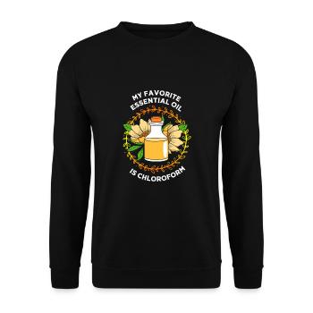 Essential oil - Unisex Sweatshirt - black - Front - Alina (178cm) & Michal (187cm)