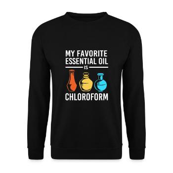 Huile essentielle - Sweat-shirt Unisexe - noir - Devant - Alina (178cm) & Michal (187cm)