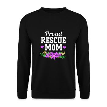 Katzenrettung Tierrechte Tierrettung Tierheim - Unisex Pullover - Schwarz - Vorne - Alina (178cm) & Michal (187cm)