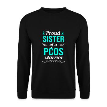 Sensibilisation au SOPK - Sweat-shirt Unisexe - noir - Devant - Alina (178cm) & Michal (187cm)