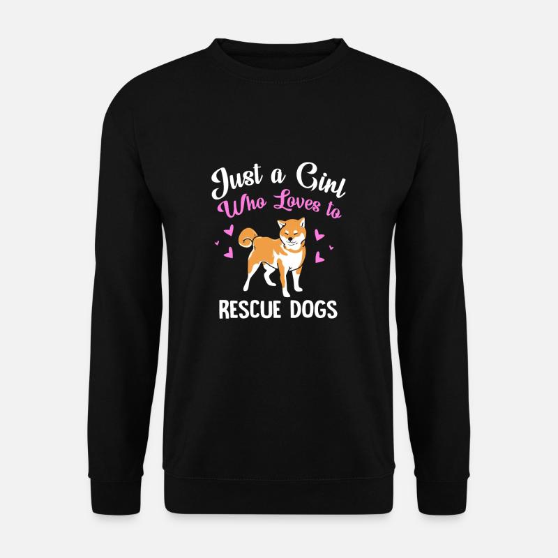 Hund Rettung Tierrechte Tierrettung Tierheim - Unisex Pullover - Schwarz