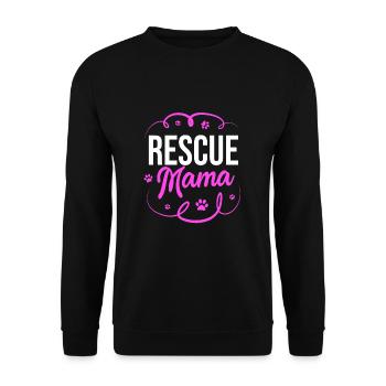 Dog Rescue Animal Rights Animal Rescue Animal Shelter - Unisex Sweatshirt - black - Front - Alina (178cm) & Michal (187cm)