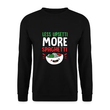 Italienisch Italia Italien - Unisex Pullover - Schwarz - Vorne - Alina (178cm) & Michal (187cm)