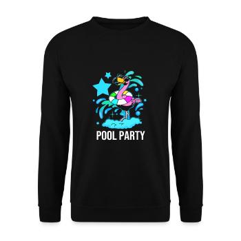 Pool Party - Unisex Pullover - Schwarz - Vorne - Alina (178cm) & Michal (187cm)