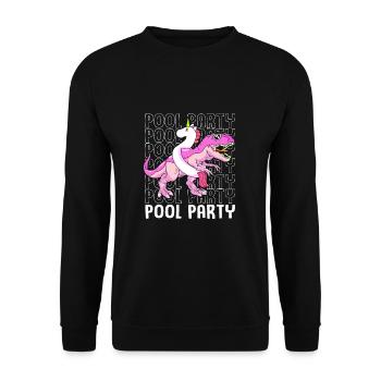 Pool Party - Unisex Pullover - Schwarz - Vorne - Alina (178cm) & Michal (187cm)