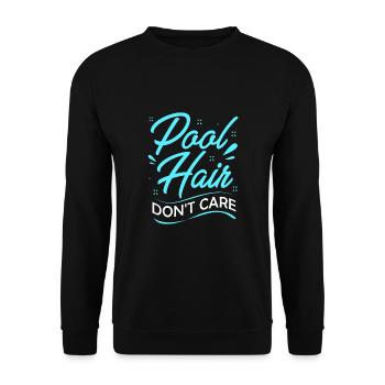 Pool Party - Unisex Pullover - Schwarz - Vorne - Alina (178cm) & Michal (187cm)