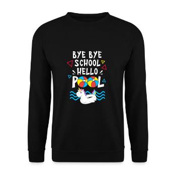 Pool Party - Unisex Pullover - Schwarz - Vorne - Alina (178cm) & Michal (187cm)