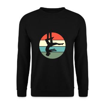 Aerial Yoga Air Yoga - Unisex Pullover - Schwarz - Vorne - Alina (178cm) & Michal (187cm)