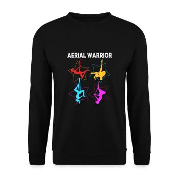Aerial Yoga Air Yoga - Unisex Pullover - Schwarz - Vorne - Alina (178cm) & Michal (187cm)