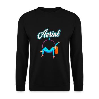 Aerial Yoga Air Yoga - Unisex Pullover - Schwarz - Vorne - Alina (178cm) & Michal (187cm)