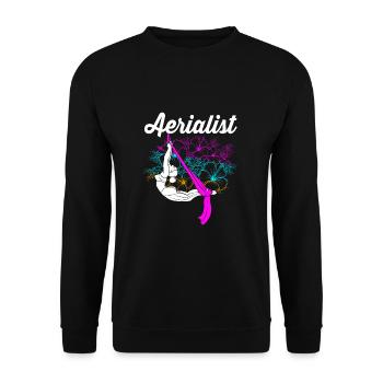 Aerial Yoga Air Yoga - Unisex Pullover - Schwarz - Vorne - Alina (178cm) & Michal (187cm)